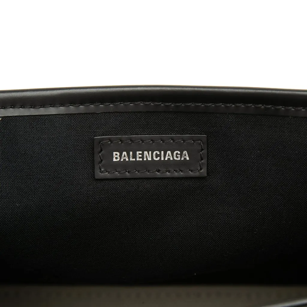 Balenciaga Canvas Navy Cabas Satchel XS Brown Canvas Very good - Box View