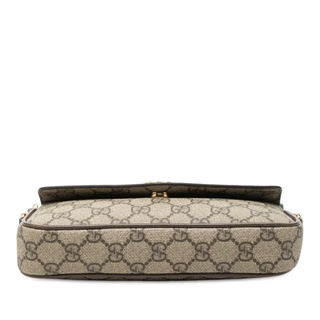 Gucci GG Supreme Web Ophidia Pochette Crossbody Beige Very good - Inside View