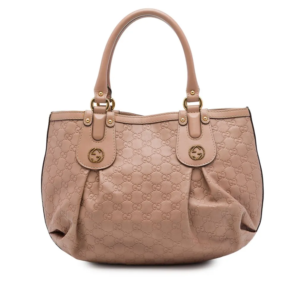 Gucci Guccissima Scarlett Tote Brown Leather Very good - Front View