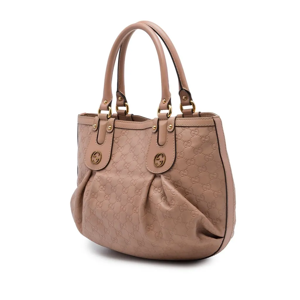Gucci Guccissima Scarlett Tote Brown Leather Very good - Back View