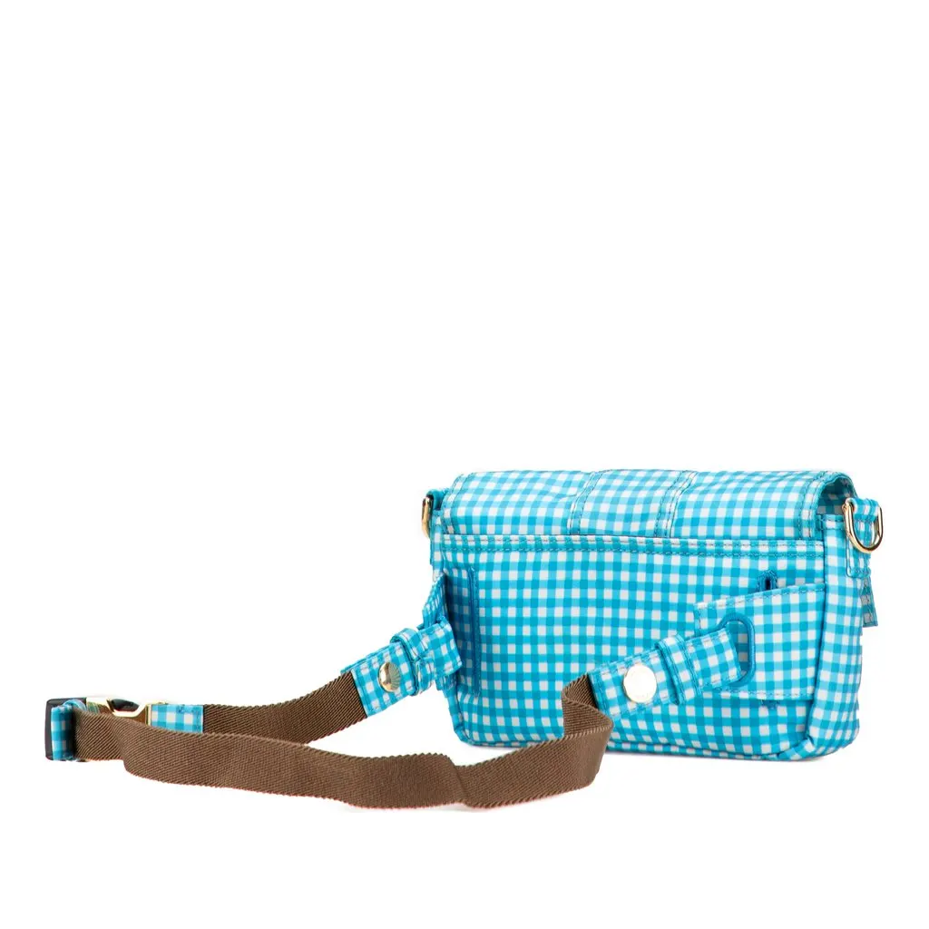 Fendi Joshua Vides Mini Nylon Convertible Baguette Satchel Blue Very good - Back View