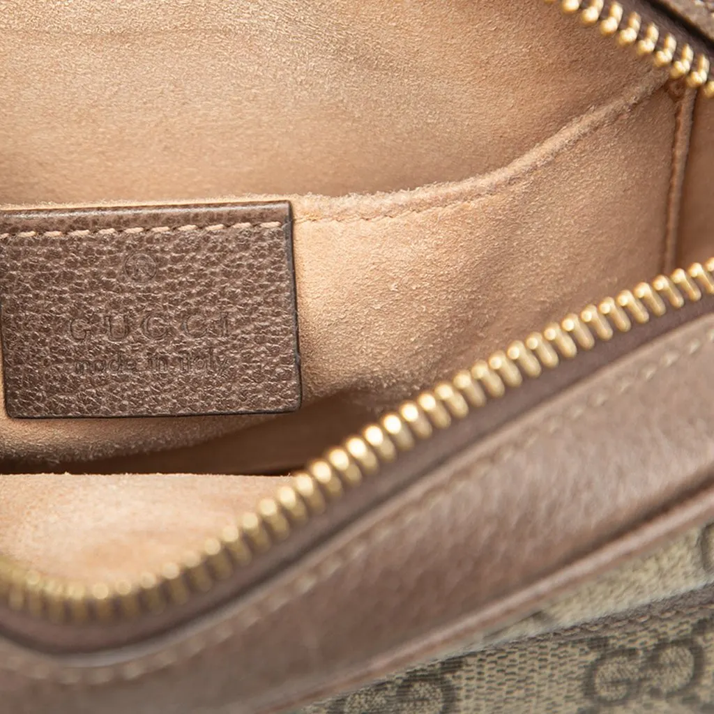 Gucci Mini GG Supreme Web Ophidia Crossbody Beige Very good - Box View