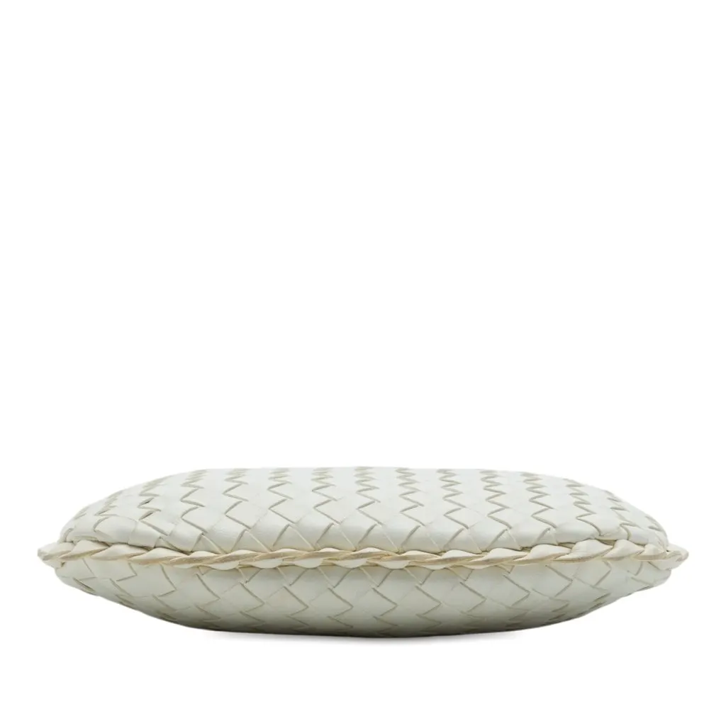 Bottega Veneta Mini Nappa Intrecciato Veneta Hobo White Leather Very good - Inside View