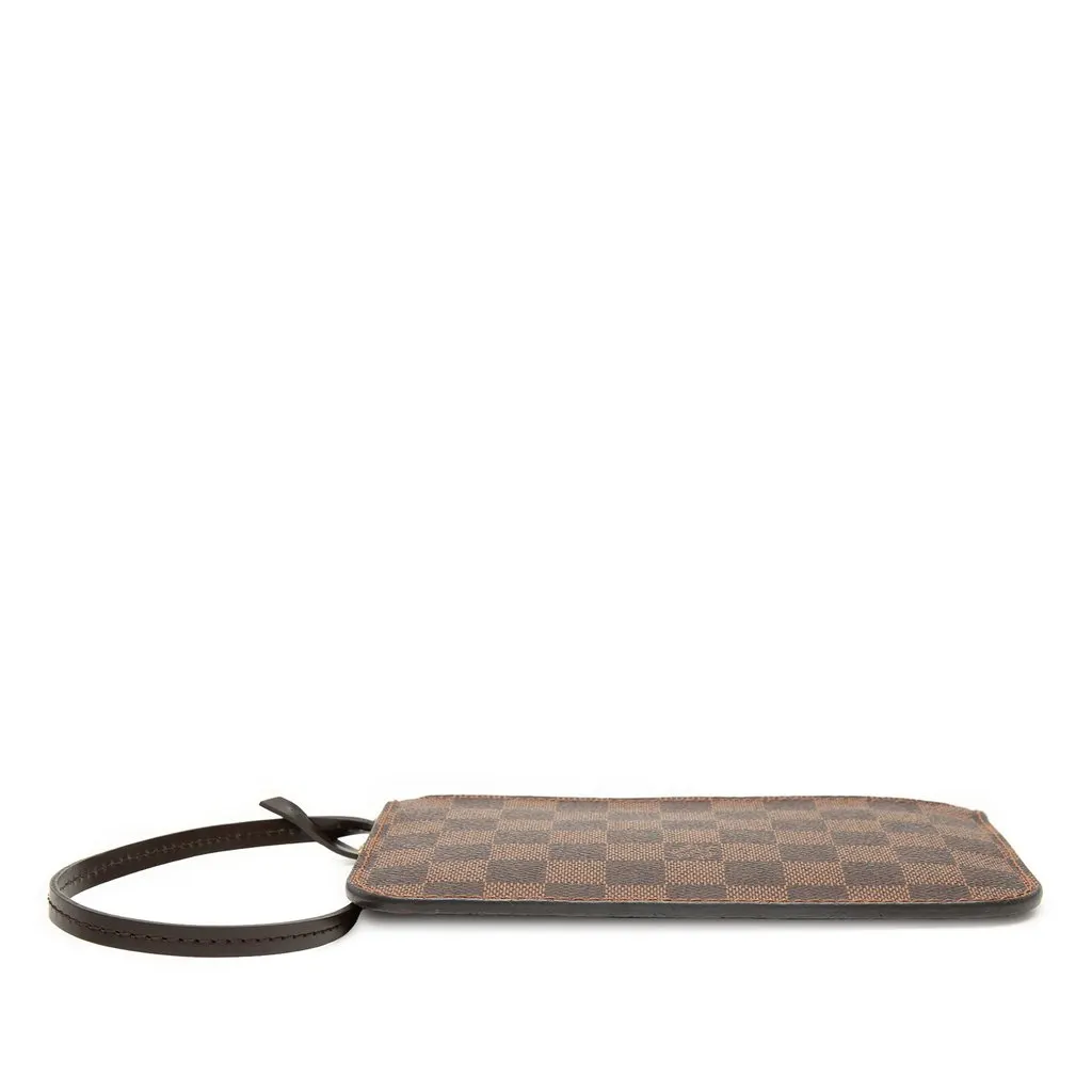 Louis Vuitton Damier Ebene Neverfull MM Pouch Brown Canvas Very good - Inside View