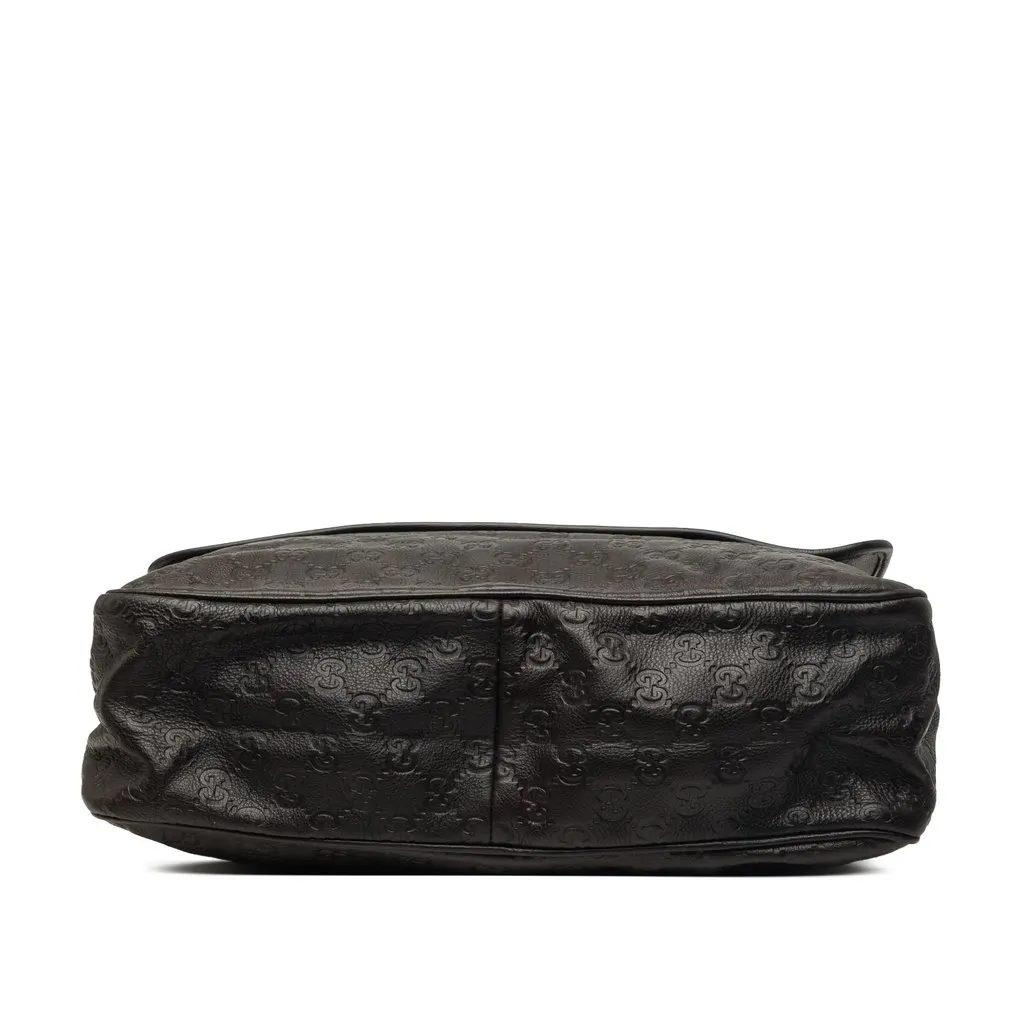 Gucci Guccissima Messenger Bag Brown Leather Very good - Inside View