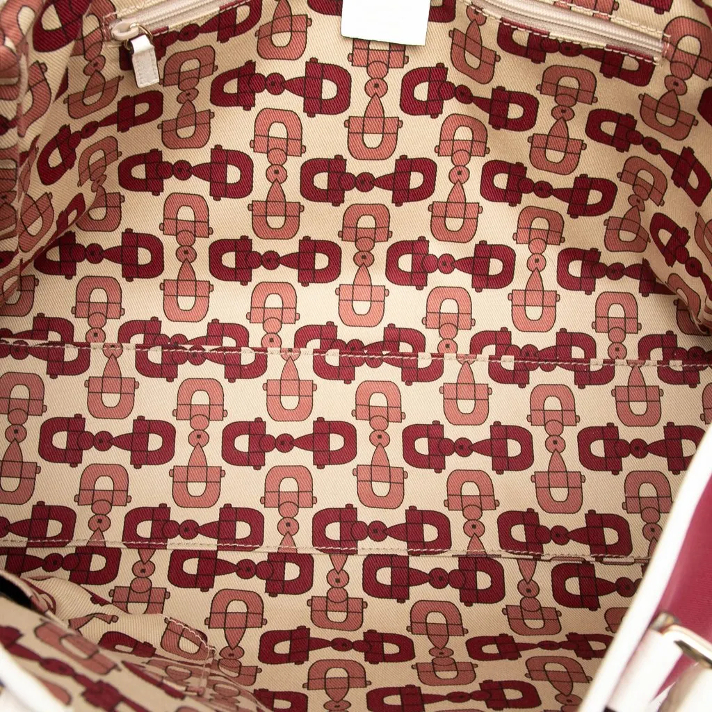 Gucci Canvas Web Tote Pink Canvas Good - Model View