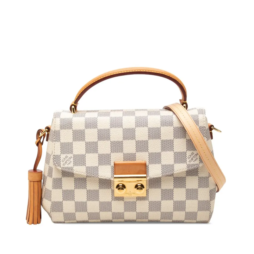 Louis Vuitton Damier Azur Croisette White Very good - Front View