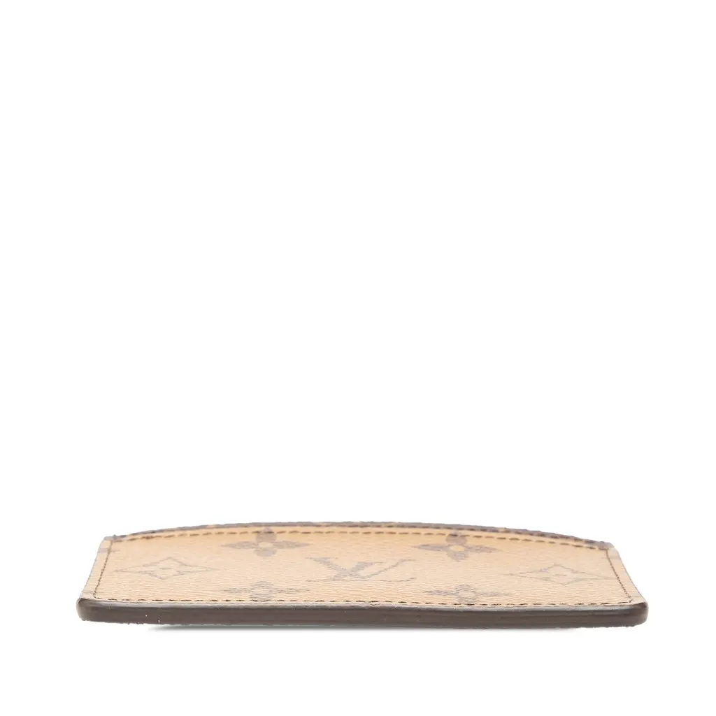 Louis Vuitton Monogram Reverse Card Holder Brown Canvas Very good - Inside View