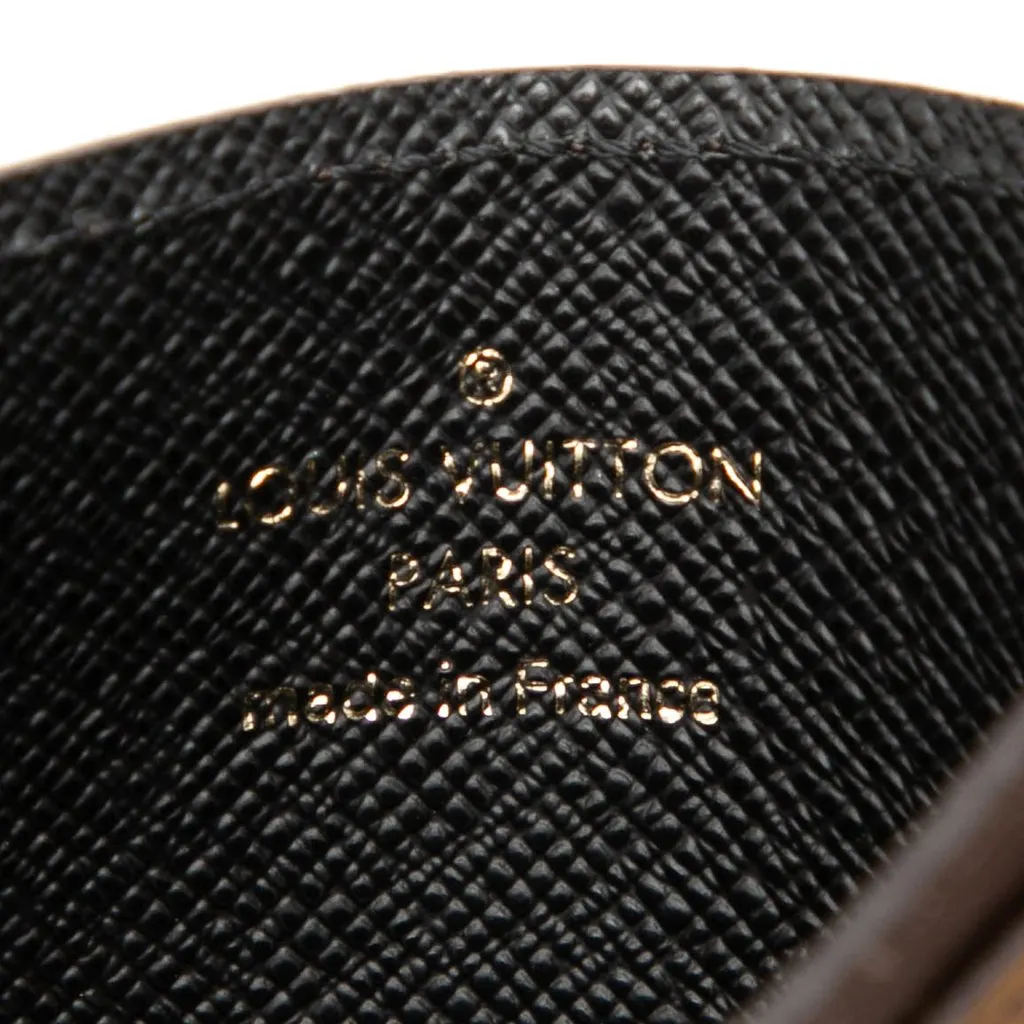 Louis Vuitton Monogram Reverse Card Holder Brown Canvas Very good - Box View
