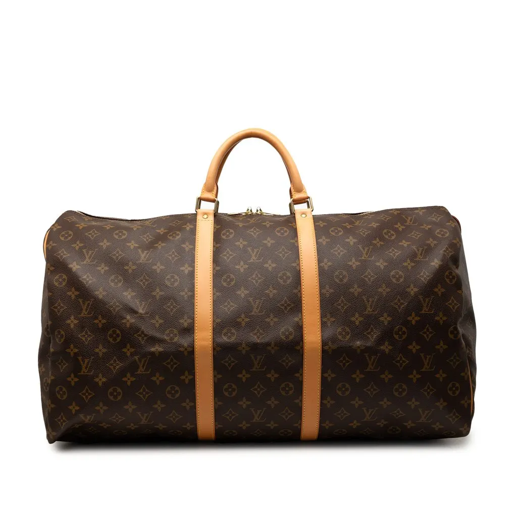 Louis Vuitton Monogram Keepall 60 Brown Very good - Front View