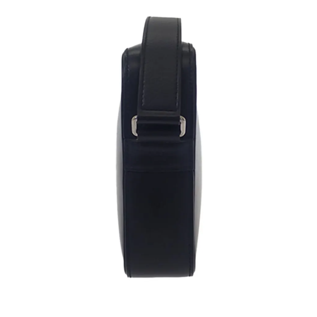 Celine Smooth Calfskin Logo Messenger Bag Black Leather Good - Box View