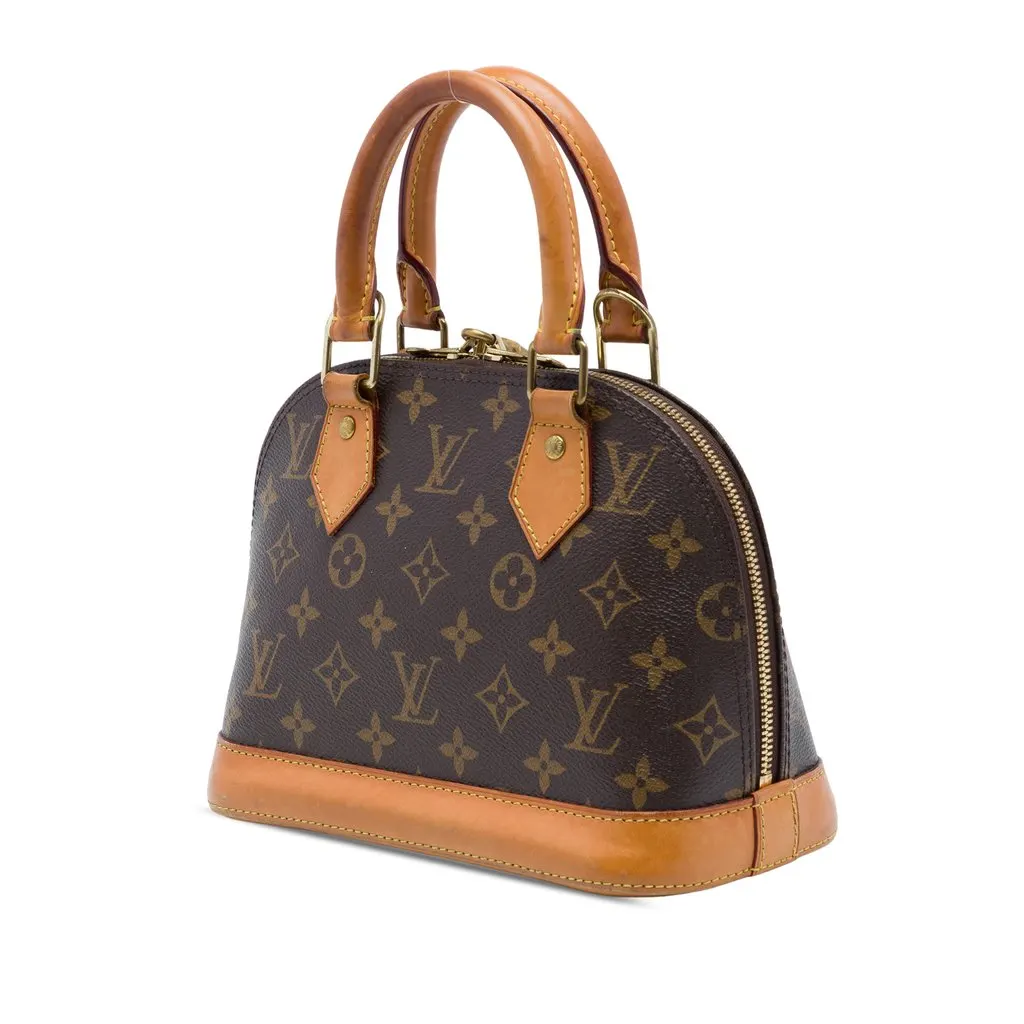 Louis Vuitton Monogram Alma BB Brown Very good - Back View