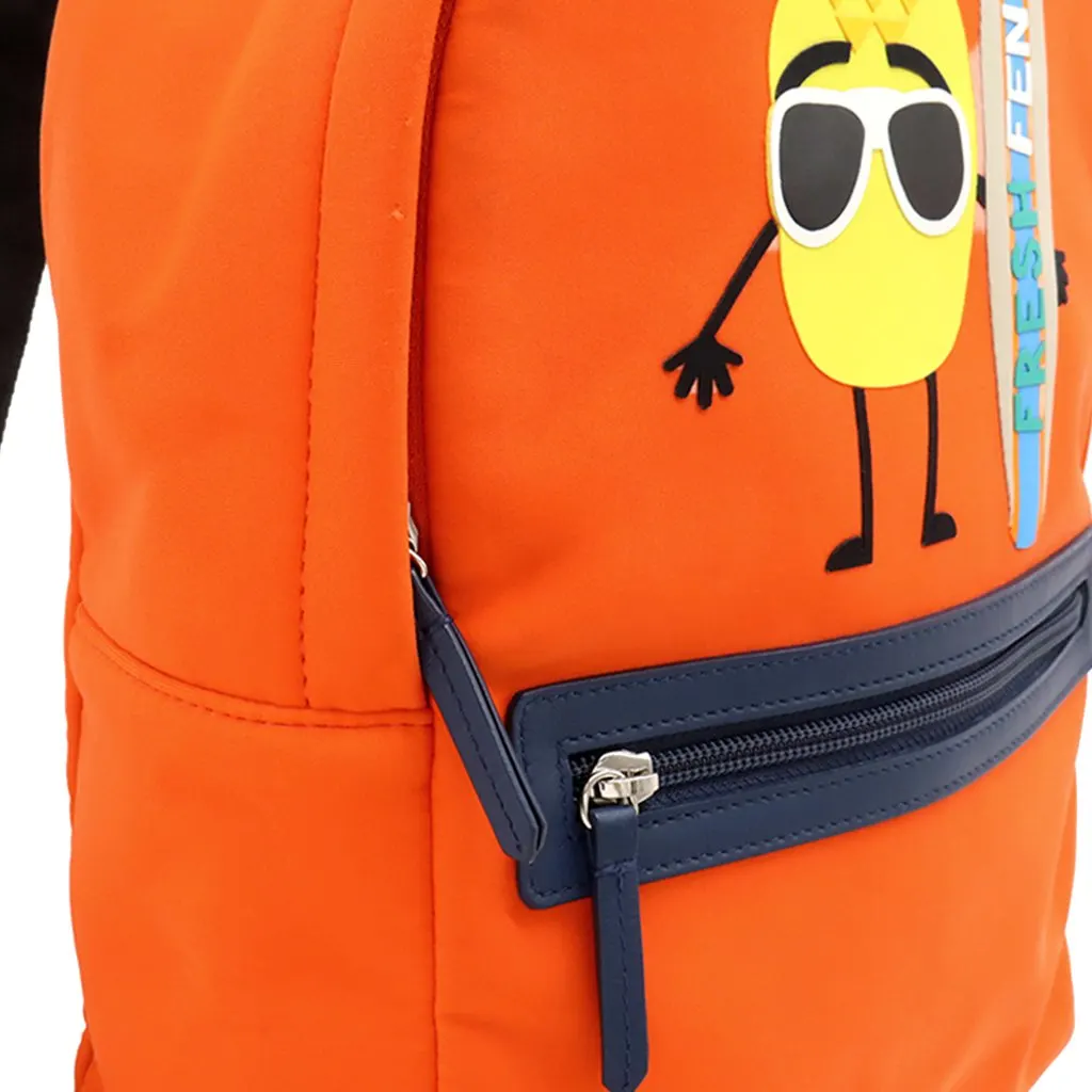 Fendi Neoprene Pineapple Backpack Orange Very good - Box View