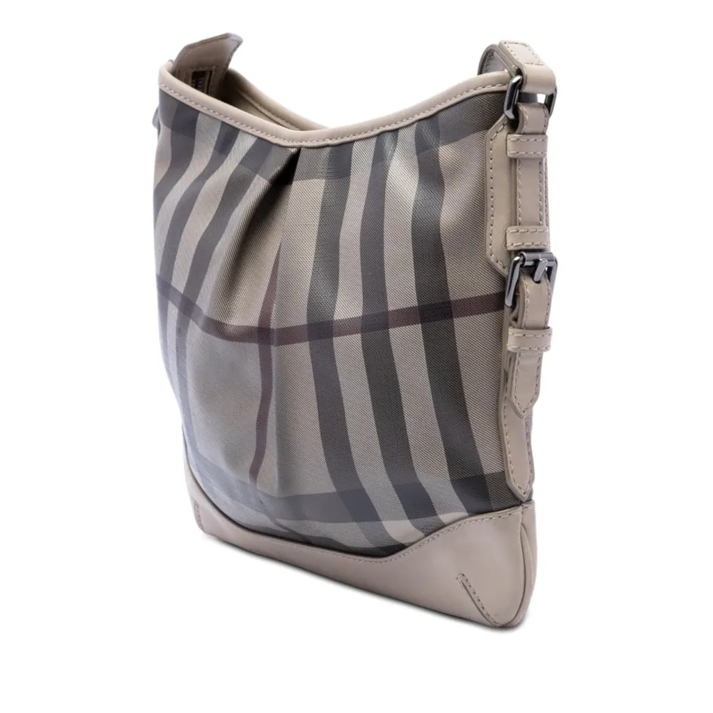 Burberry Smoke Check Coated Canvas Hartham Crossbody MultiColor Very good - Back View