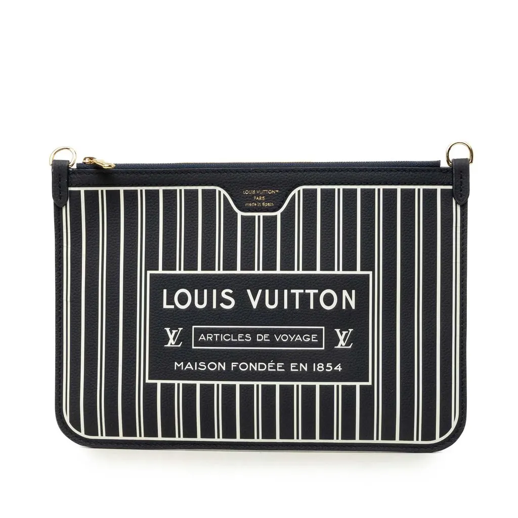 Louis Vuitton Calfskin Neverfull Inside Out MM Pouch