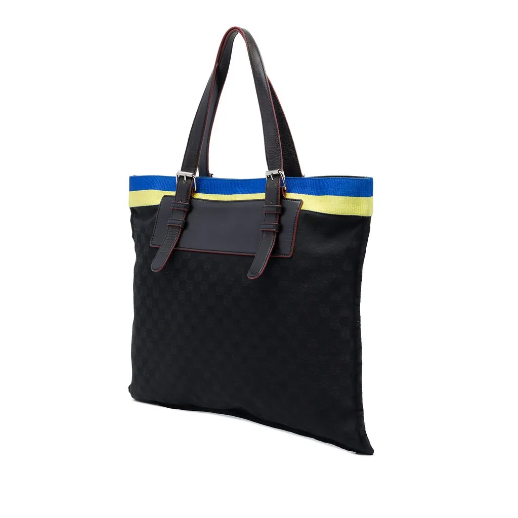 Loewe Anagram Canvas Tote Black Canvas Very good - Back View