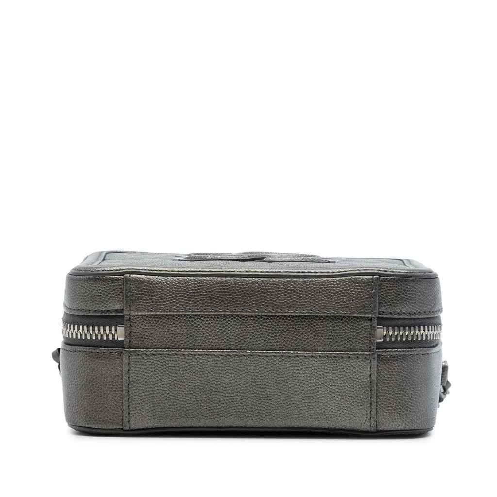 Chanel Small Metallic Caviar CC Filigree Vanity Case MultiColor Leather Very good - Inside View