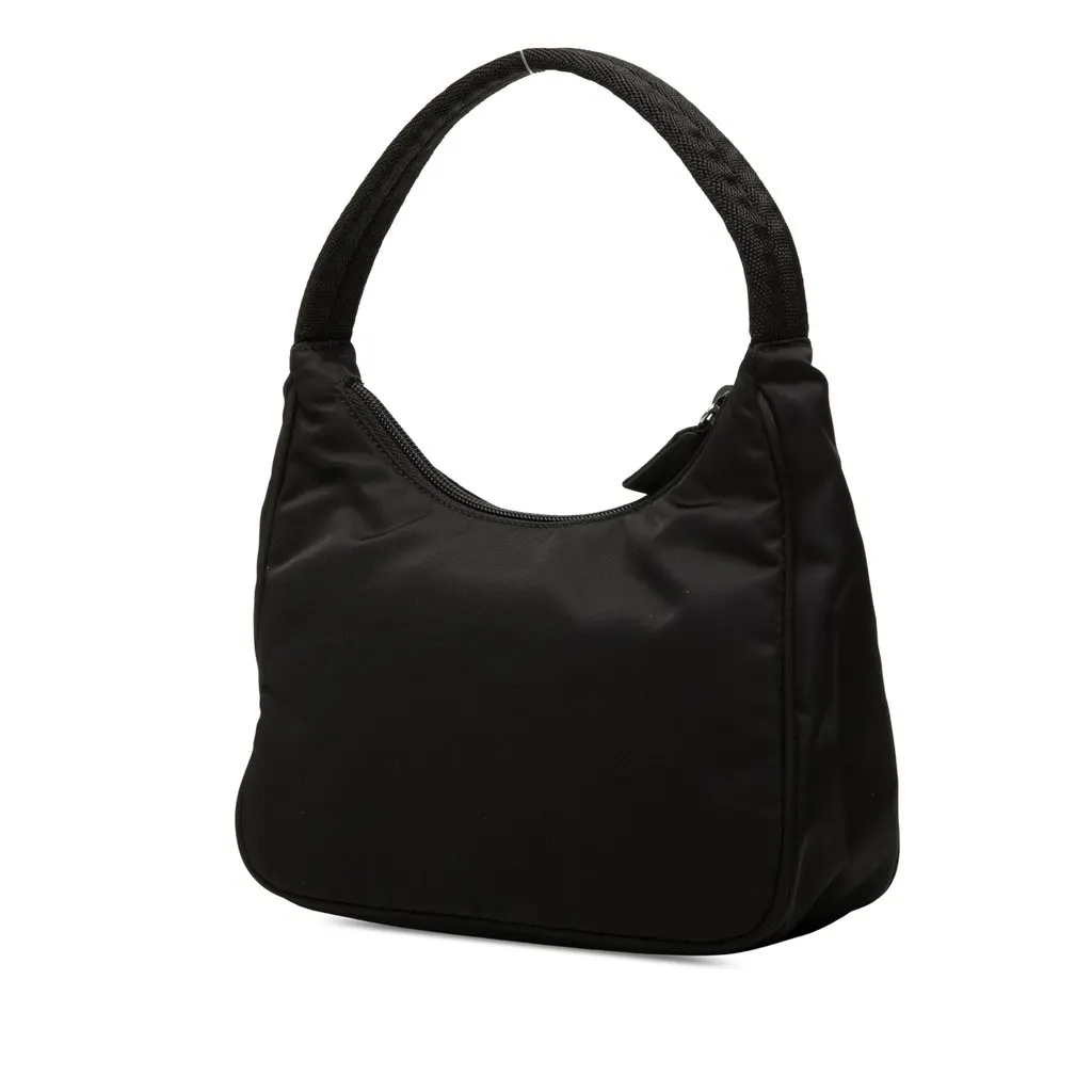 Prada Mini Tessuto Sport Shoulder Bag Black Polyamide Very good - Back View