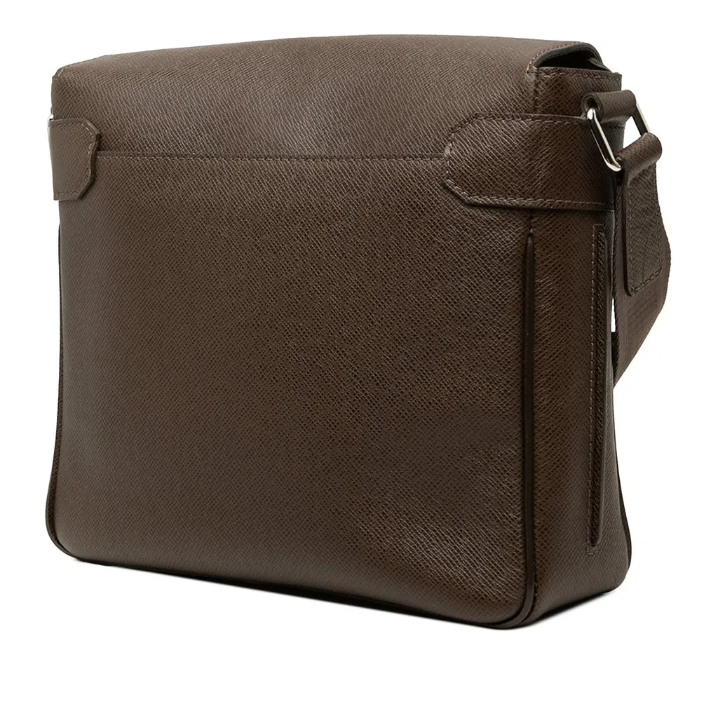 Louis Vuitton Taiga Roman PM Brown Leather Very good - Back View