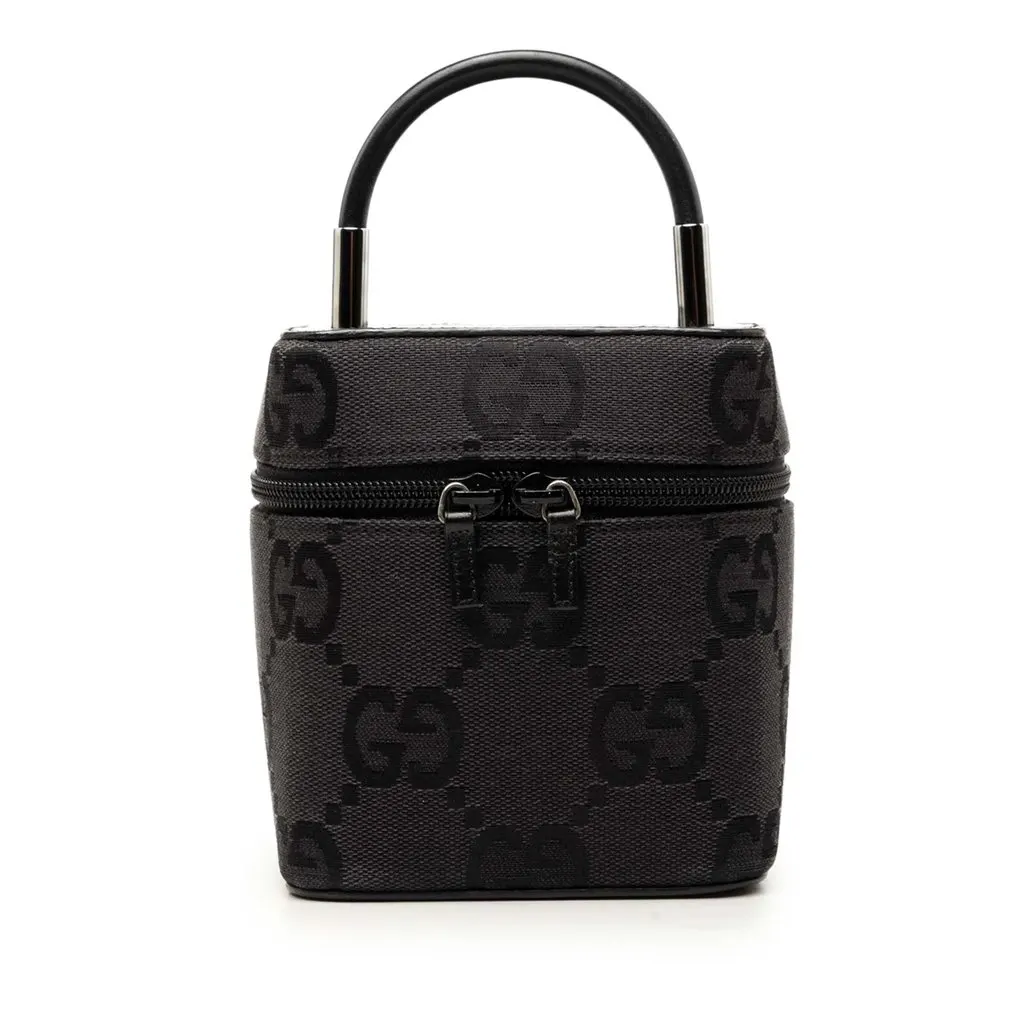 Gucci Mini GG Canvas Vanity Bag Black Very good - Front View