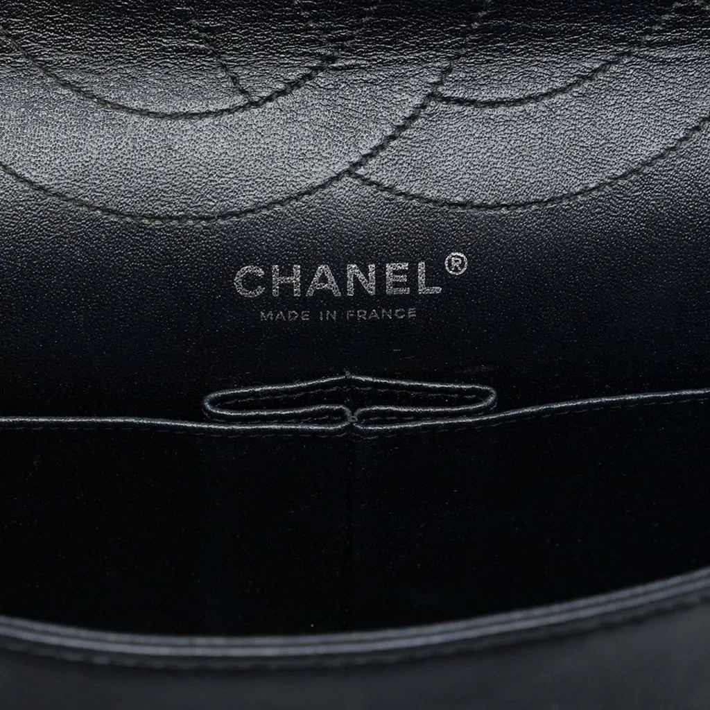 Chanel Quilted Aged Calfskin Reissue 2.55 Double Flap 227 Black Leather Very good - Box View