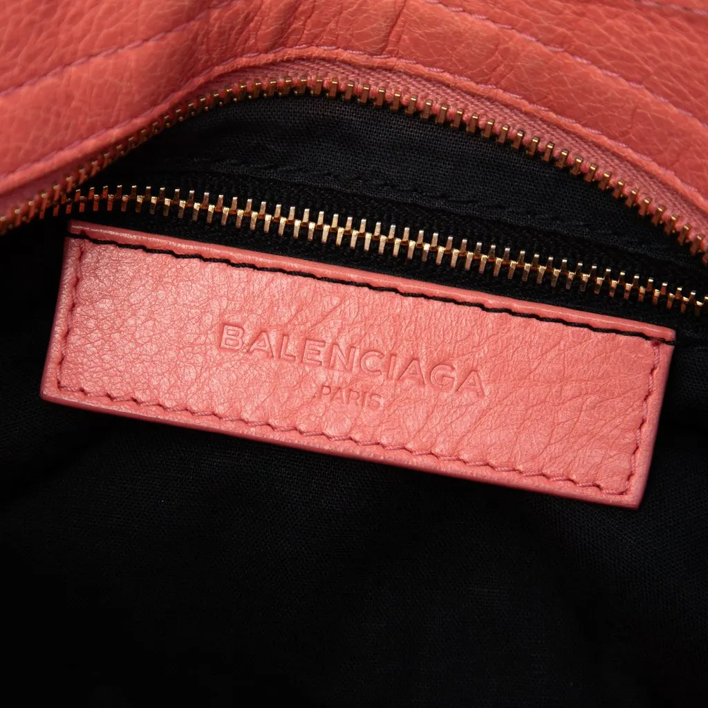 Balenciaga Mini Lambskin Motocross Giant 21 City Satchel Pink Leather Good - Box View