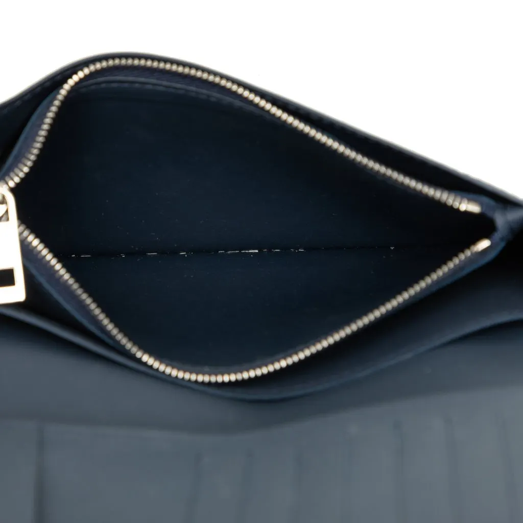 Louis Vuitton Aerogram Brazza Wallet Blue Leather Very good - Box View