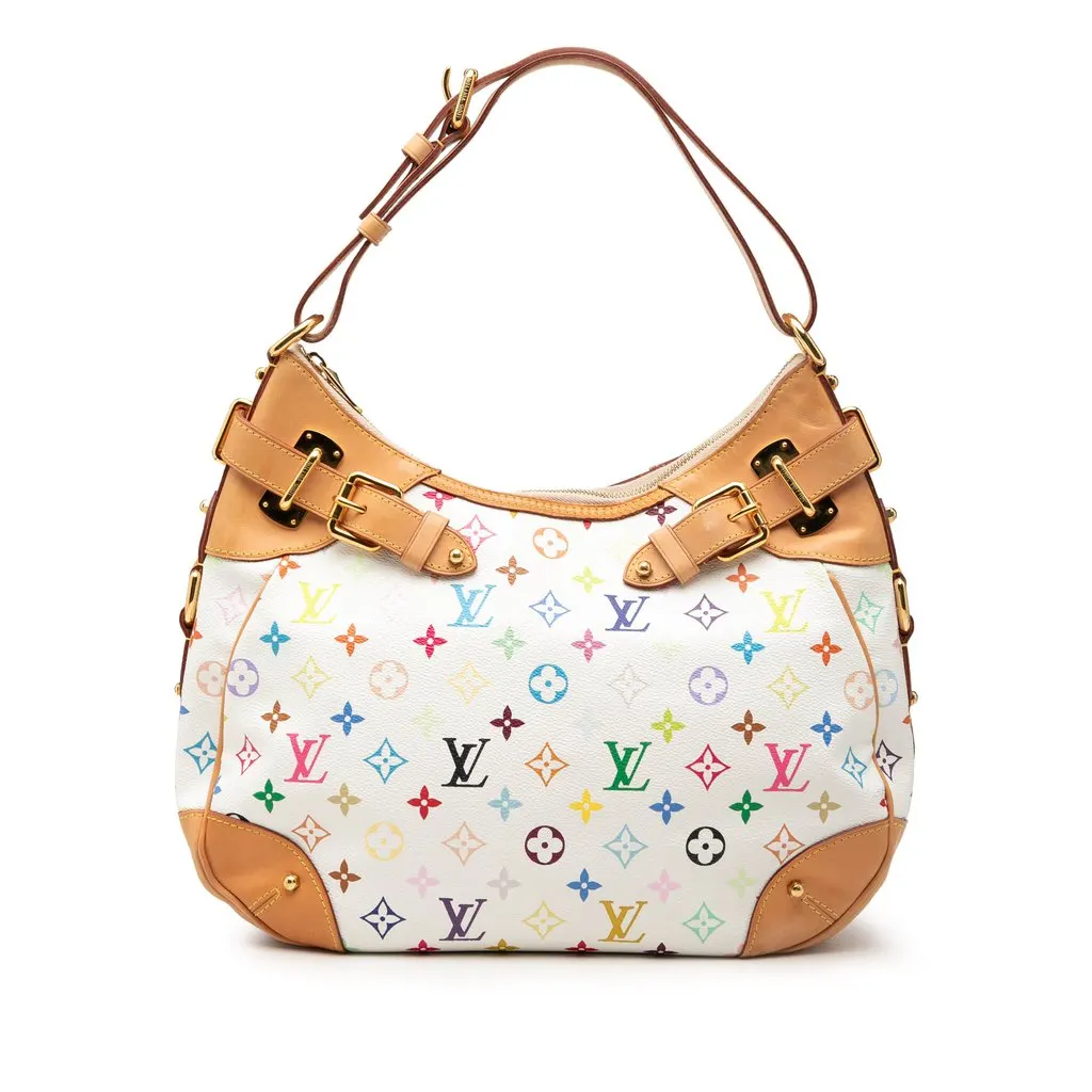 Louis Vuitton Monogram Multicolore Greta White Very good - Front View