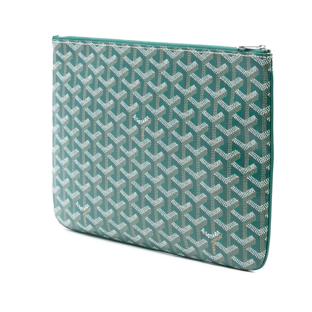 Goyard Goyardine Senat MM Green Very good - Back View