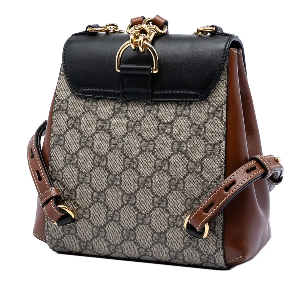 Gucci GG Supreme Padlock Backpack Beige Very good - Back View