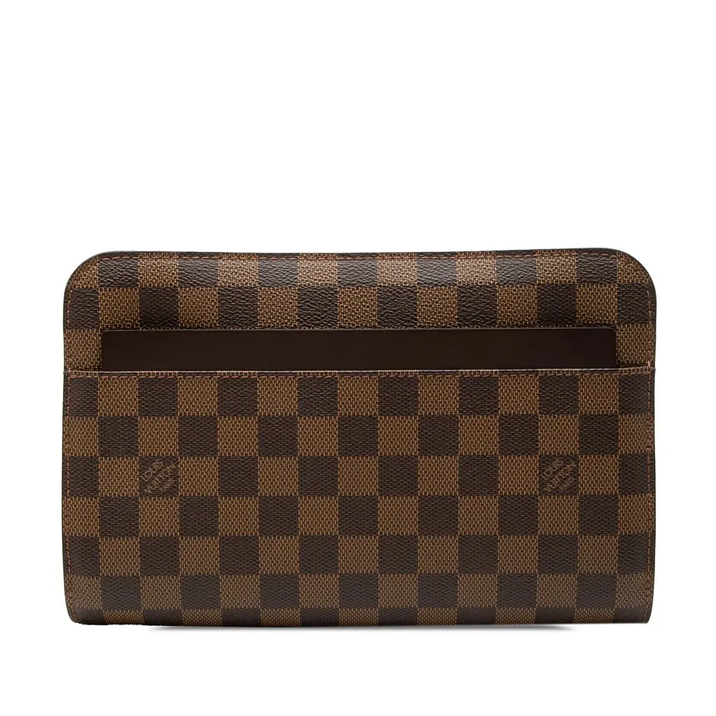 Louis Vuitton Damier Ebene Saint Louis Pochette Brown Very good - Front View