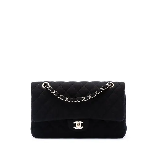 Chanel Medium Classic Jersey Double Flap