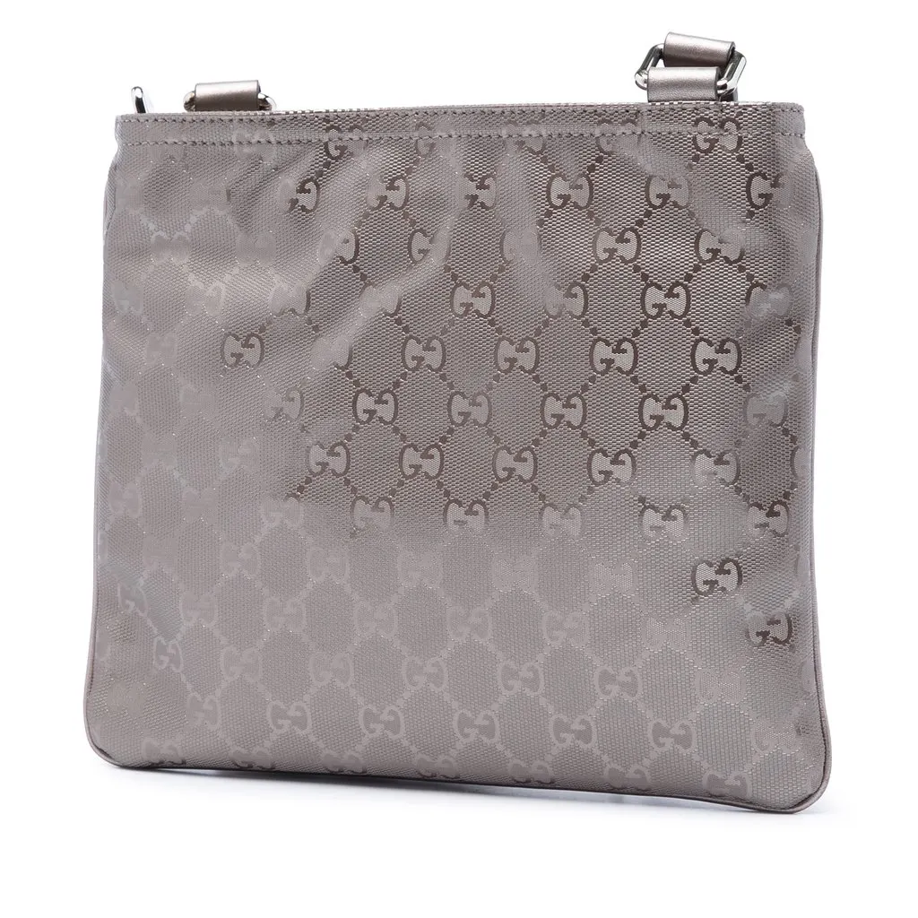 Gucci GG Imprime Crossbody Silver Good - Back View