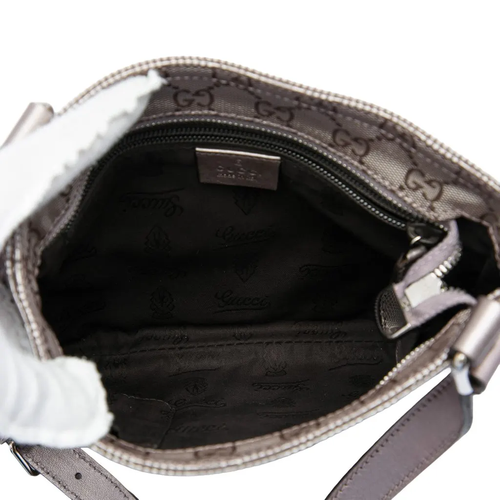 Gucci GG Imprime Crossbody Silver Good - Model View