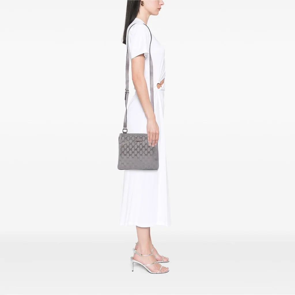 Gucci GG Imprime Crossbody Silver Good - Box View