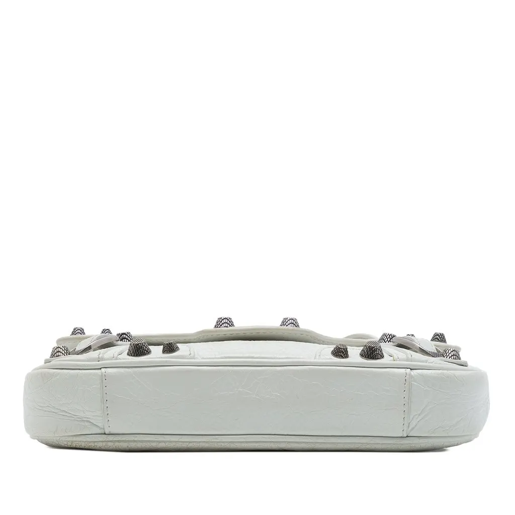Balenciaga Lambskin Le Cagole Sling Bag XS White Leather Very good - Inside View