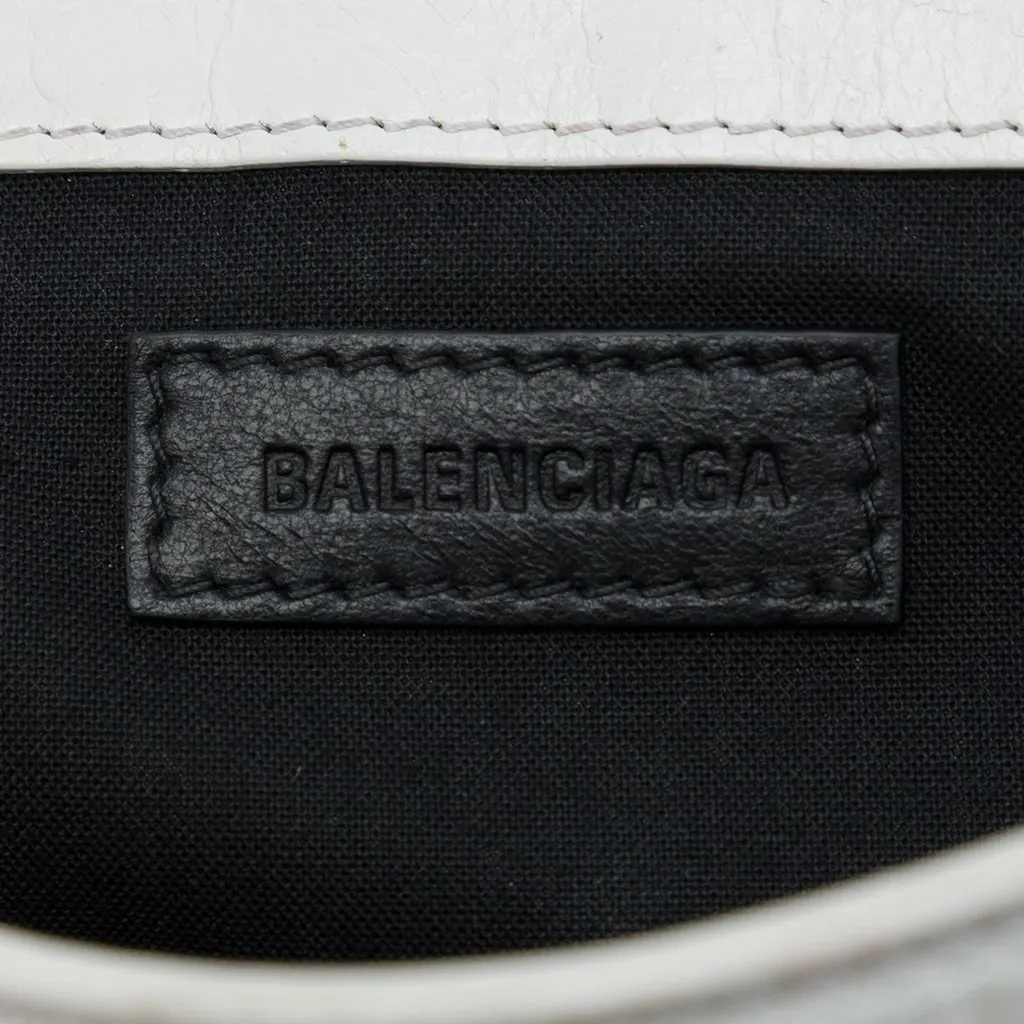Balenciaga Lambskin Le Cagole Sling Bag XS White Leather Very good - Box View