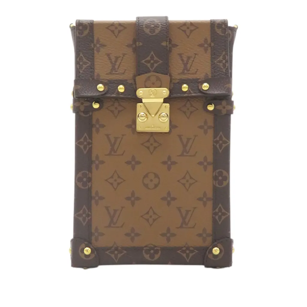 Louis Vuitton Monogram Reverse Pochette Trunk Verticale Brown Very good - Front View