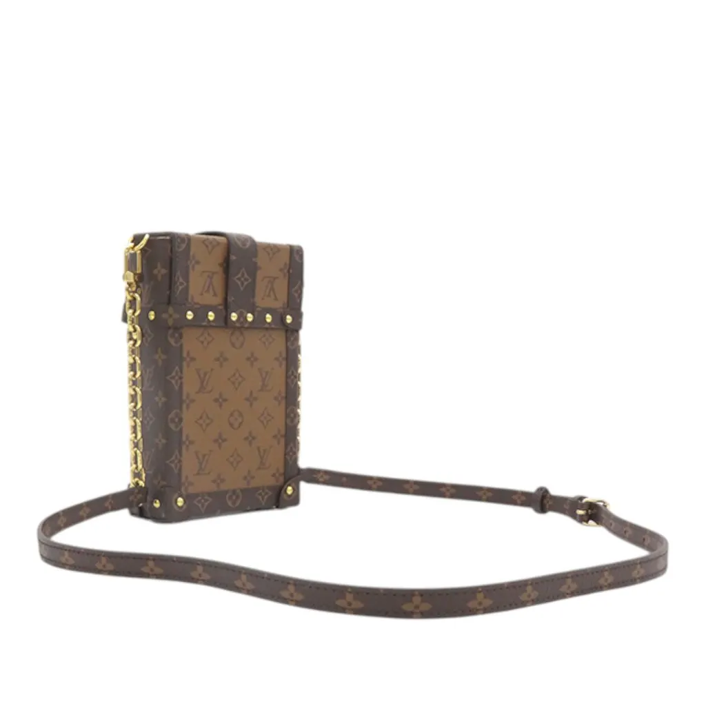 Louis Vuitton Monogram Reverse Pochette Trunk Verticale Brown Very good - Back View