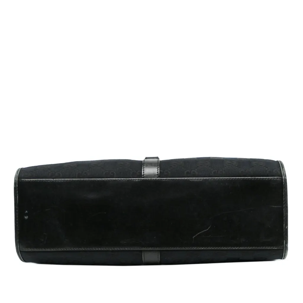 Gucci GG Canvas Jackie Bardot Shoulder Bag Black Canvas Very good - Inside View