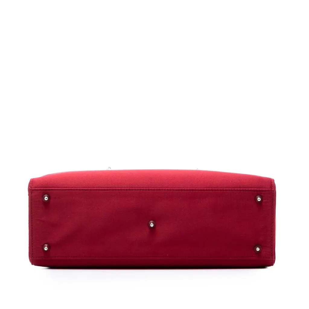 Dior Large Satin Lady Dior Red Satin Good - Inside View