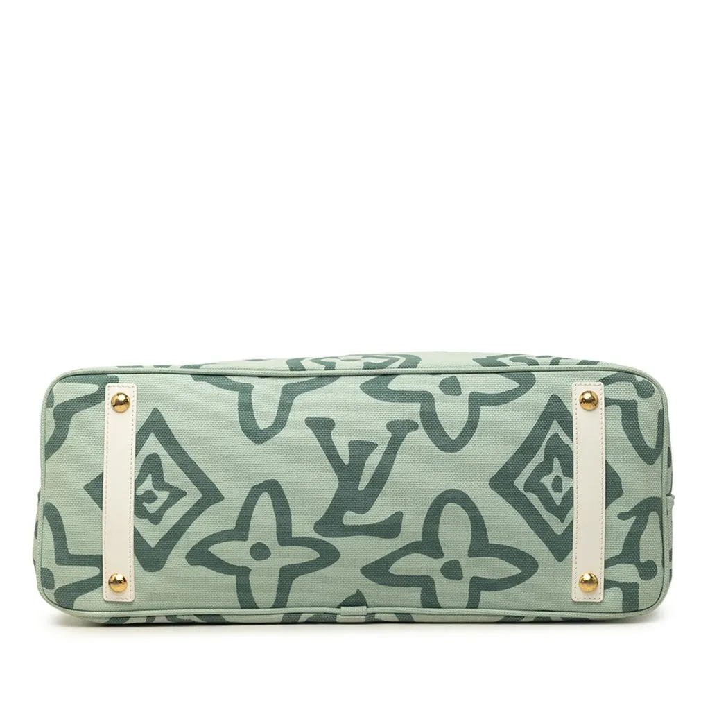 Louis Vuitton Monogram Tahitienne Cabas GM Green Very good - Inside View