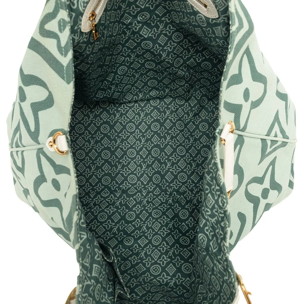 Louis Vuitton Monogram Tahitienne Cabas GM Green Very good - Model View