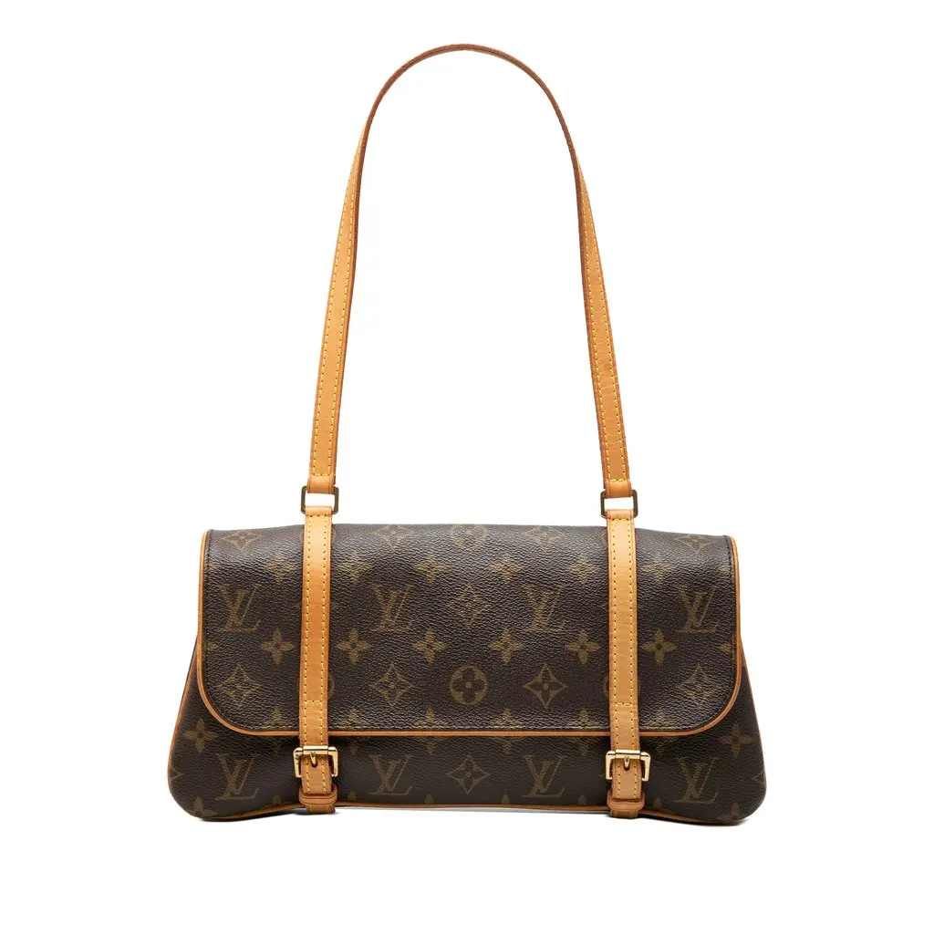 Louis Vuitton Monogram Marelle Shoulder Bag Brown Good - Front View