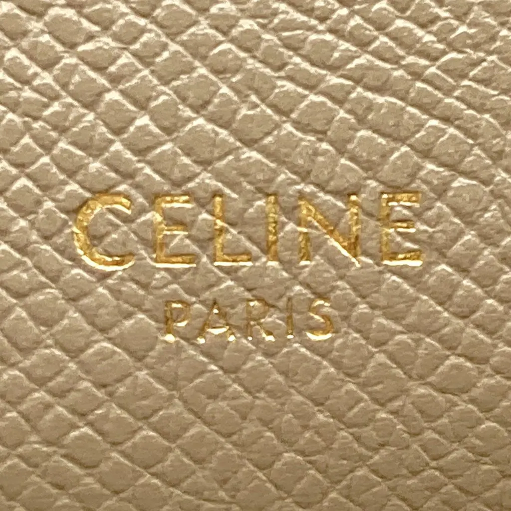 Celine Nano Grained Calfskin Belt Bag Beige Leather Very good - Box View