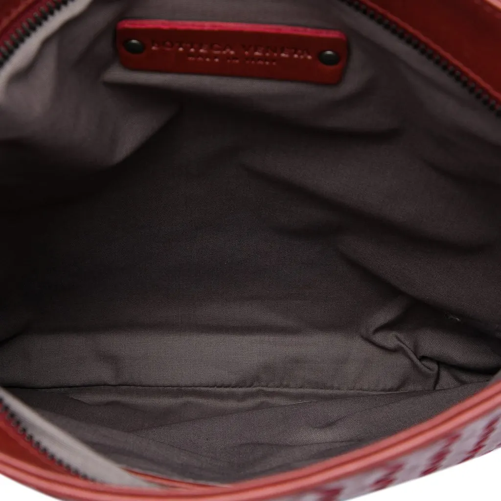 Bottega Veneta Nappa Intrecciato VN Crossbody Red Leather Very good - Model View