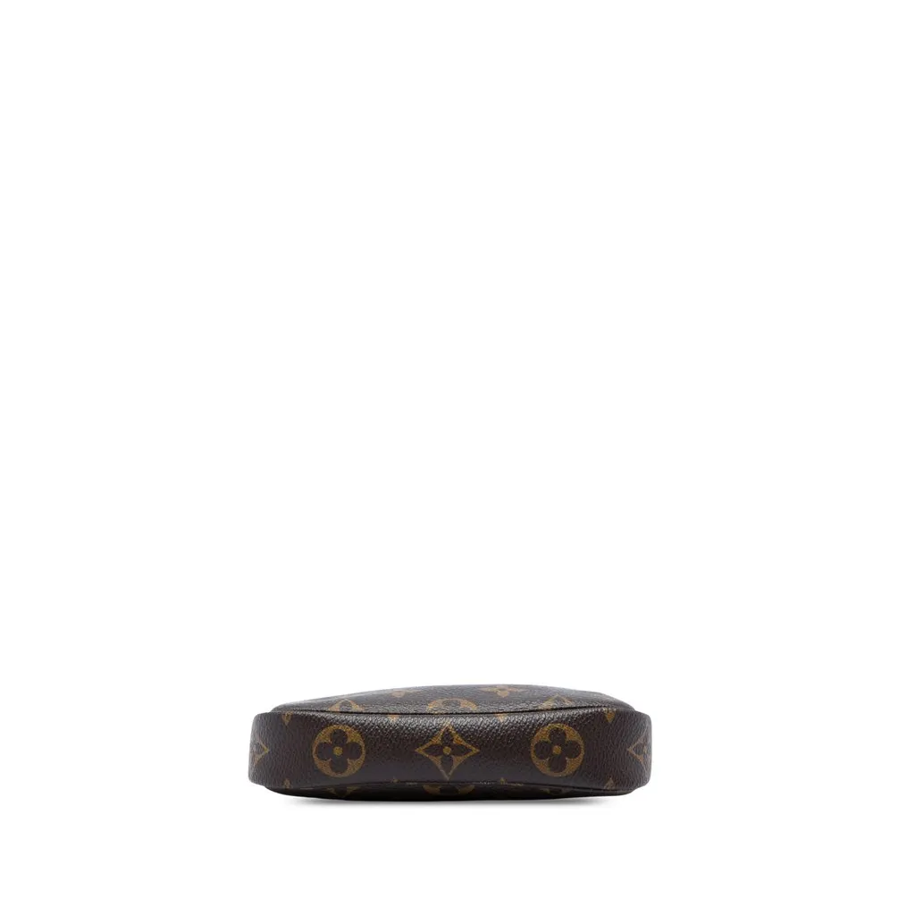 Louis Vuitton Monogram Mini Pochette Accessoires Brown Canvas Very good - Inside View