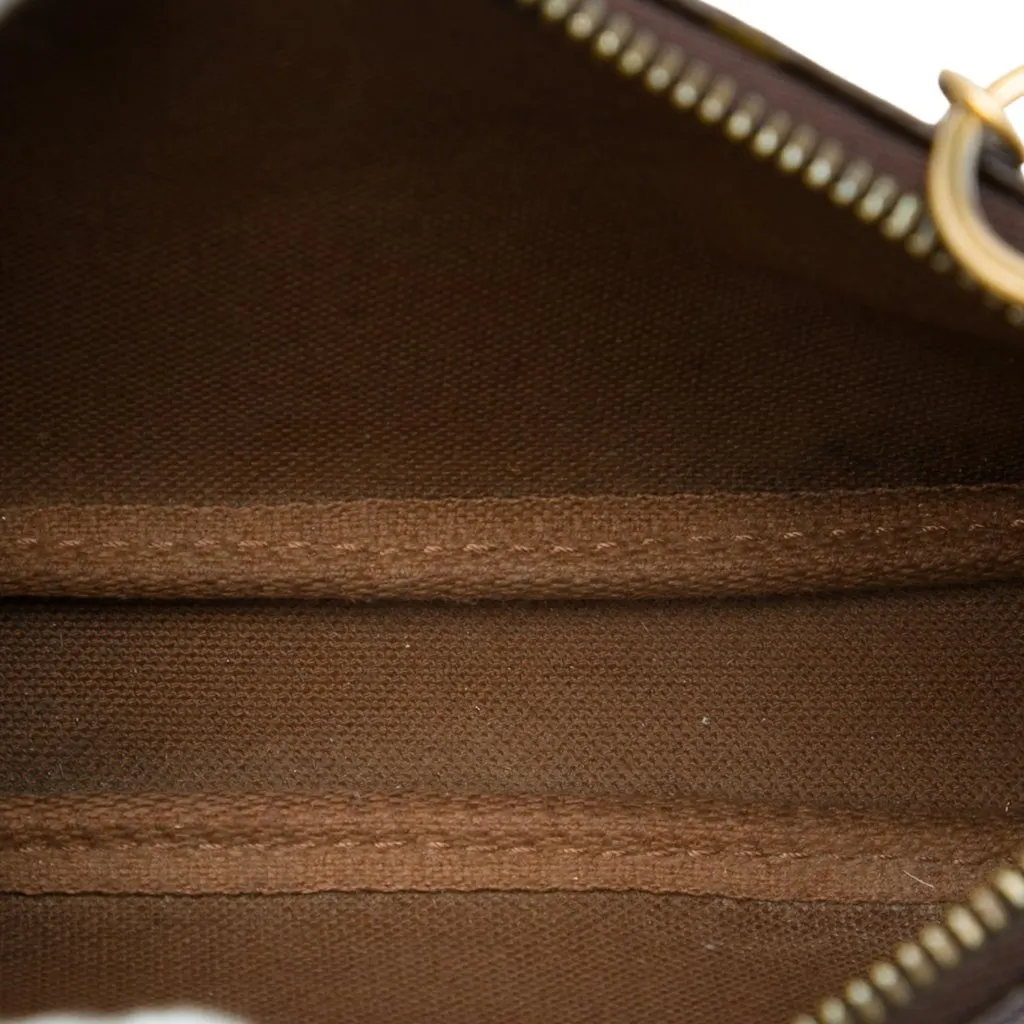 Louis Vuitton Monogram Mini Pochette Accessoires Brown Canvas Very good - Model View