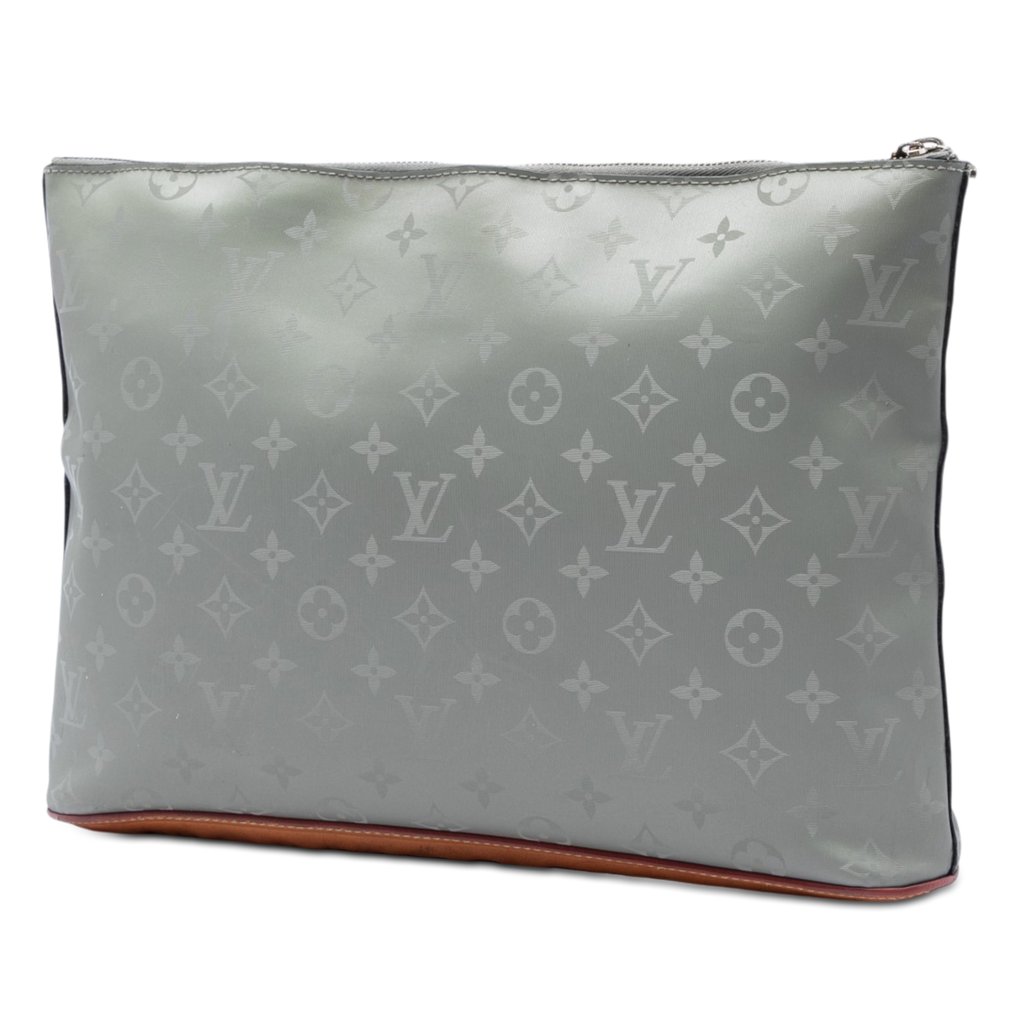 Louis Vuitton Monogram Titanium Pochette Cosmos Grey X-Large
