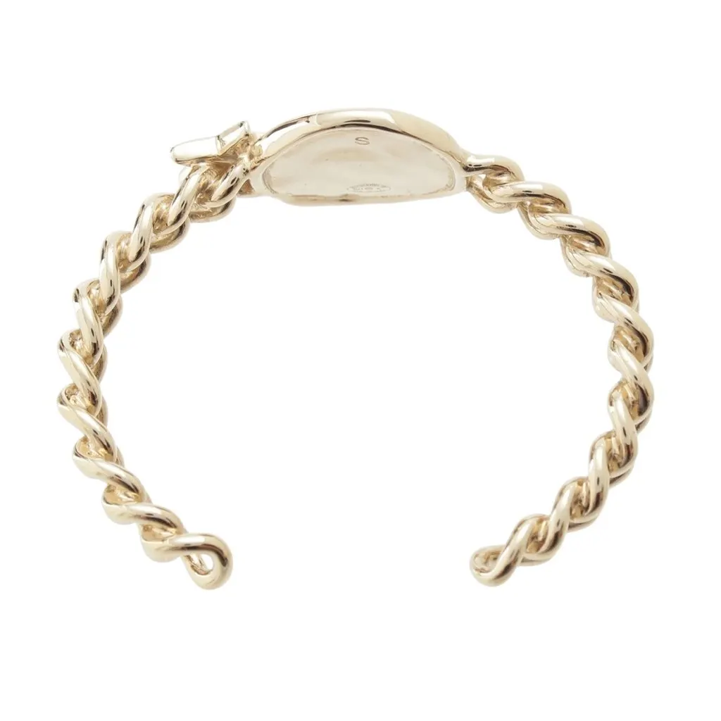 Chanel CC Brass Strass Star and Coin Chain Cuff Bracelet Gold Metal Very good - Box View